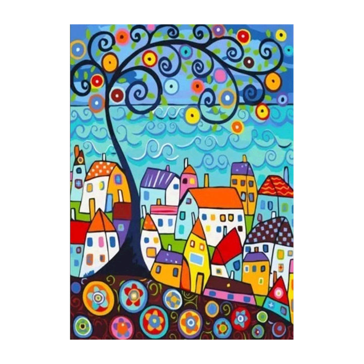 【Cathery Baby Store】Type 3 12*16 DIY 5D Painting Kit Full Drill Rhinestone Mosaic Painting Craft Wall Decor Gift Frameless