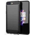 lthmy for OnePlus 5 Case Carbon Fiber TPU Soft Silicone Back Cover Armor Phone Case Casing. 