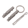 Hiking Titanium Alloy Buckle Ribbon Ending Buckles Belt Clip Quick Draw Keychain Hanging Buckles Key Ring Demoo. 