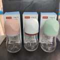 Noain Newborn Borosilicate Glass Bottle 160ml Baby Wide-caliber Bottle Anti-flatulence and Anti-choking -1pcs.