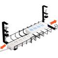 Under Desk Cable Management Tray Expandable Data Cable Storage Rack Socket Holder Wire Cord Power Strip Adapter Organizer Shelf.
