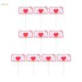 10x Cake Toppers, Happy Mother's Day Cake Topper, Baking Decor, Mother's Day Cupcake Picks, Cake Insert for Event, Gift Cake, Birthday Anniversary.