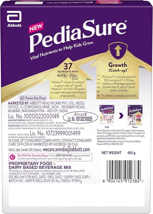 Pediasure%20Complete%20Nutrition%20Vanilla%20Milk%20Powder%20375Gm%20(India)%20-%20Image%202
