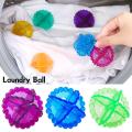 5.5cm Laundry Ball Multicolor Washing Machine Ball Laundry Dryer Fabric Clothes Wash Cleaning Balls Anti-Winding. 