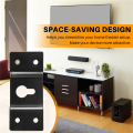 DIY Audio Sound Box Speaker Wall Mount Iron Hook Hanger Plate 5PCS.