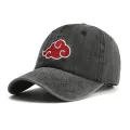 Naruto Akatsuki Uchiha Family Logo Baseball Cap Red Cloud Ninja Anime Dad Hat Performance for Men Women Breathable. 