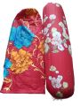 Multicolor Cotton Mixed Side Pillow Cover Kol Balish Cover Multicolor by Shopallzz - (Fita deya hobe nah)  Size 40'X32'. 