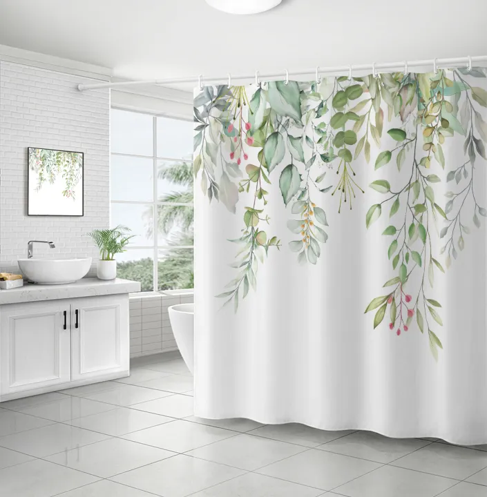 Digital%20shower%20curtain%20cross-border%20plant%20flower%20waterproof%20polyester%20bathroom%20four-piece%20set%20of%20dry%20and%20wet%20separation%20moisture-proof%20and%20mildew-proof%20isolation%20curtain%20-%20Image%206