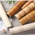 40cm Width Wood Grain PVC Wallpaper for Door Wardrobe Cupboard Table Furniture Waterproof Self Adhesive Stickers Home Decor Film.