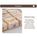100 Pieces Fully Transparent Plastic Pouches Homemade Sandwiches Bread Toast Burgers Food Packaging Bags Party Supplies-MINETTE.