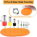 8 Pcs 8 Sizes Polymer Clay Cutter Molds Hole Punches Tool Set DIY Polymer Clay Earrings Making Craft Handmade Cherry Super Store.