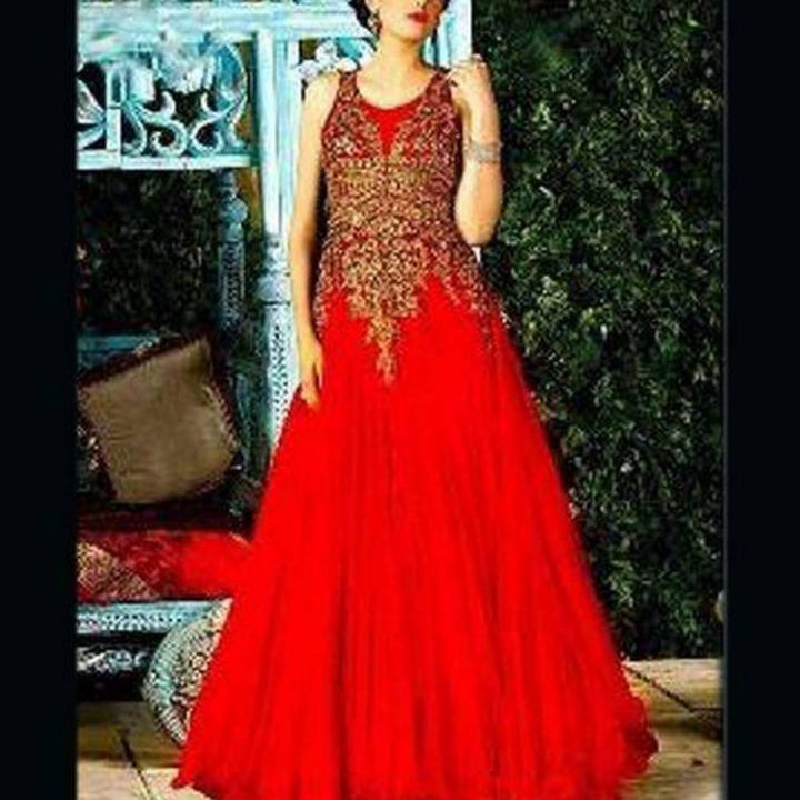 Georgette Embroidery New Stylish Party Long Gown