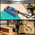 Durable 3/8 Inch Pocket Hole Drill Bit with Depth Stop Collar 1/4 Hex Shank Replacement Twist Step Drills for Kreg Manual Pocket Hole Guide Jig Master System. 