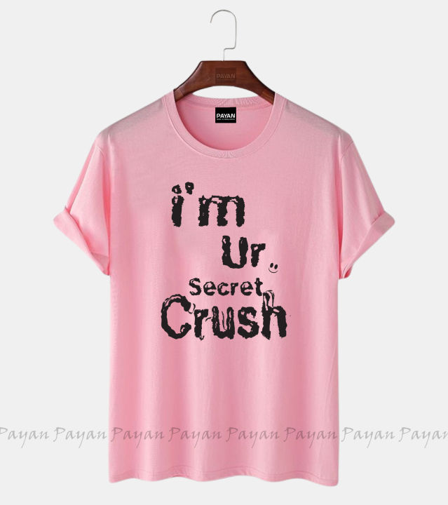 i am crush design Women's Short Sleeve Printed Jersey T-Shirt