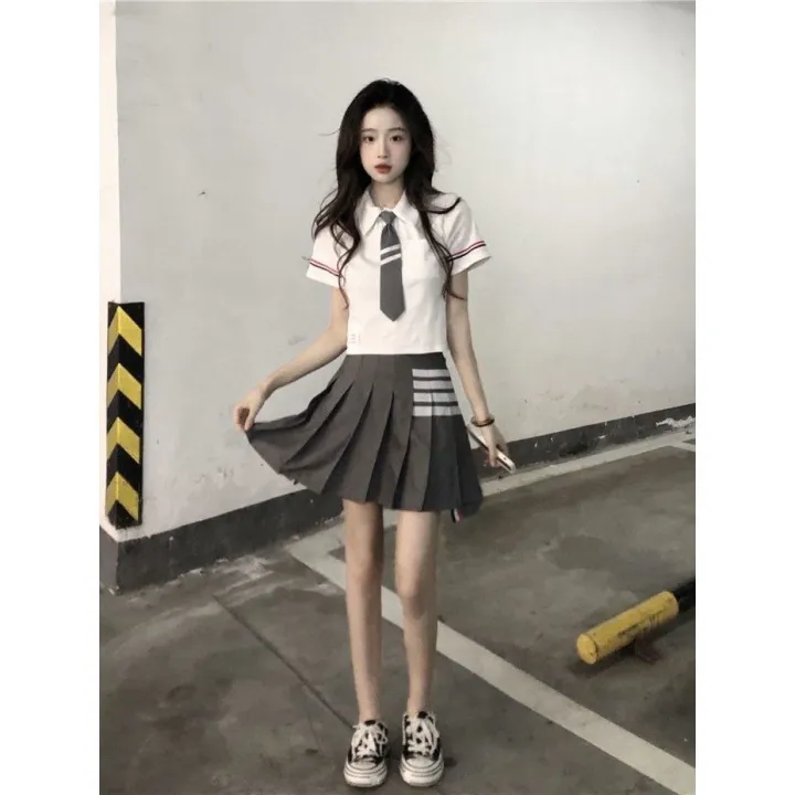 Cyndi%20Wang%20Same%20Pleated%20Skirt%20Suit%20Preppy%20StylejkUniform%20British%20Style%20School%20Uniform%20Student%20Graduation%20Dress%20Sweet%20Cool%20Female%20Summer%20-%20Image%208