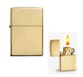 Genuine Zippo High Polish  Lighter- GOLDEN. 