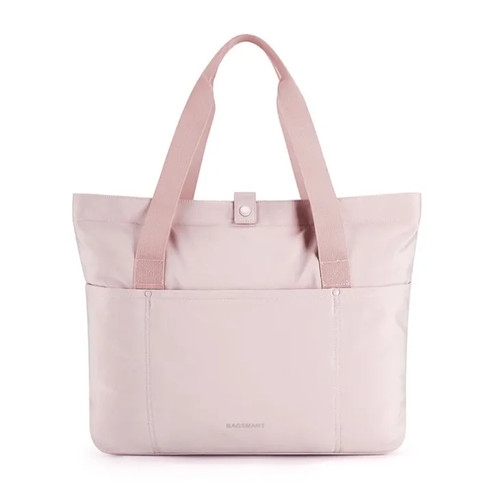 BAGSMART%20Women%20Tote%20Bag%2020L%20Waterproof%20Folding%20Travel%20Bag%20With%20Zipper%20Shoulder%20Bag%20Handbag%20for%20Travel%20Work%20School%20-%20Image%202