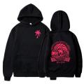 Everything Comes in Waves Graphic Sweatshirts Hoodies Women Surfer Lover Gift Pink Palm Puff Cartoon Classic Street Style Hoodie.