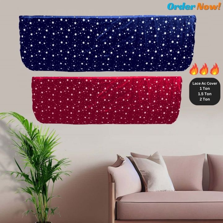 1 Ton/1.5 Ton/2 Ton -Adjustable AC Dust Cover Cleaning Cover Dust Washing Clean Protector Bag Air Conditioner Cleaning Cover.