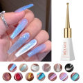 10ml Glitter Cat eye Magnetic Nail Gel Polish Semi Permanent Aurora Crystal Nail Gel Sparkling Soak Off UV Gel Nail Art Varnish. 