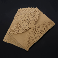60Pcs/Set Delicate Carved Butterflies Romantic Wedding Invitation Card Envelope Invitations for Wedding.