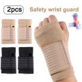 1 Pair Elastic Bandage Wrist Guard Support Arthritis Sprain Band Carpal Protector Hand Brace Accessories Sports Safety Wristband.