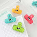 Cute Big Eyes Cartoon Acrylic Memo Ins Exam Paper Ticket Office Document Book PP Clip.