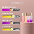 Bella Vita Luxury Long Lasting Women Gift Set | Perfume for Woman | 4x20ml | Gifts for Women | Floral, Fruity, Premium Fragrance Scent | Date, Senorita, Glam, Rose.