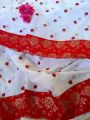 Lilaboti tangail silk  Screen Print sari for women with blouse piece. 