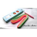 Small Quilling Paper and Tool Craft Kit Quilling Strips 5mm width, 9.5inch long, 10 colours, 15 trips of each colour. 