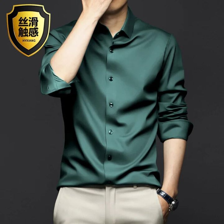 S-5XL%20Men's%20Shirt%20Long%20Sleeve%20Non%20iron%20Wrinkle%20Resistant%20Business%20Dress%20High%20end%20Professional%20Casual%20Suit%20White%20Shirt%20-%20Image%202