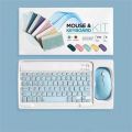 Wireless Keyboard and Mouse Set: Compact Bluetooth Keyboard (Rechargeable) with Matching Mouse. English Ergonomic Design for a Comfortable Experience on iPad, Tablets, Phones, Laptop, Android, iOS, and Windows.