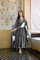 Trendsetter -Linen Ready Made Fashionable Gown designed long salwar kamez orna For Stylish Women / Girls ( 3 pcs )- Inventive Choice. 
