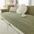 Japanese linen sofa cushion universal all seasons simple modern non-slip resistant cotton linen woven fabric cover cover.