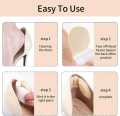 2Pcs Butterfly Silicone Gel Heel Pads – Adhesive Shoe Insoles, Heel Cups & Back Protectors for Sneakers – Foot Care Inserts for Pain Relief, Spurs & Comfort.
