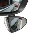 2 in 1 Car Convex mirror & Blind Spot Mirror Wide Angle Mirror 360 Rotation Adjustable Rear View Mirror View front wheel {left said}1pc. 