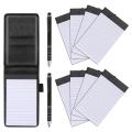Mini Notepad Holder Included 2 PCS Pen 8 PCS Refillable Memo Book. 