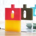 BPA FREE Travel Plastic Flat Water Bottle 500ml A6 A5 Paper Water Bottle Outdoor Flat Bottle Portable Pad Drink Bottles Flask. 