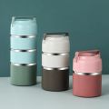 Japanese Thermos Lunch Box for Food Container Stainless Steel Thermal Food Storage Container 1 2 3 Tier Insulated Bento Box. 