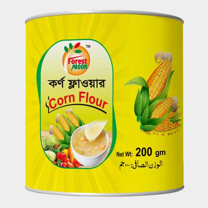 Product details of Forestmoon Corn Flour - 200Gm. Product Type : Corn Flour Capacity : 200g Brand : Forestmoon Packaging & Marketing : Forestmoon Bangladesh Product of Origin : Bangladesh