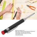 Mechanical Carpenter Pencil, Non Loose Extended Tip Incisive Solid Refill Portable Long Nose Deep Hole Carpenter Pencil with Sharpener for Drawing Work. 