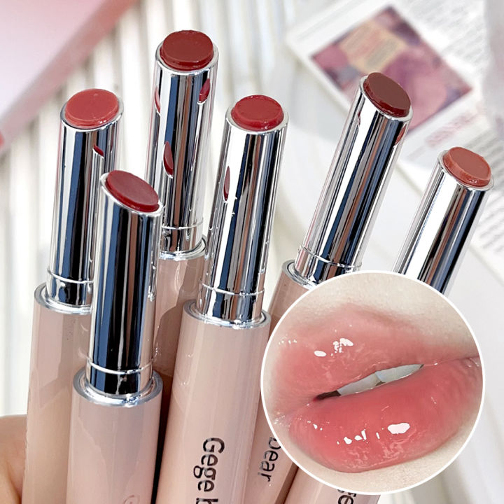 Crystal Jelly Lip Gloss Mirror Water Red Liquid Lipstick Moisturizing Lasting Lip Tint Makeup Korean Cosmetics