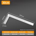 Professional Double Sided Scale Angle Square Ruler Stainless Steel 30/50CM Right Angle Gauge Measuring Tool 90 Degree Turning Ruler Woodworking. 