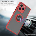 Matte Clear Hard PC Armor Case For Infinix Hot40 Hote 40 Pro 4G Magnetic Ring Stand Cover Capas In Finix Hot40pro Hot 40Pro 4G. 