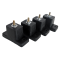 4 Pack Cushion Air Conditioner Rubber Shock Absorbing Anti-Vibration Isolator Pads Bracket Black.