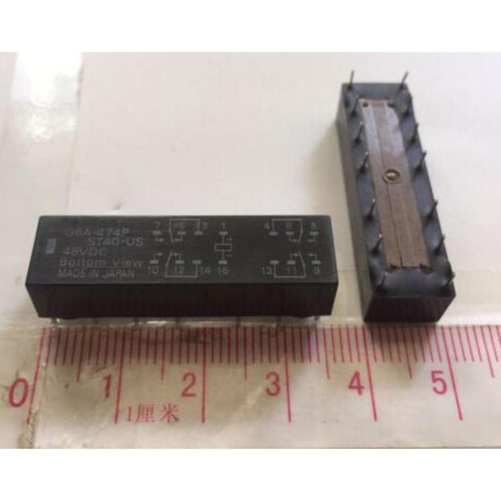 1pc G6A-474P Relay, OMRON G6A-474P Relay, 4PDT Relay , 16 Pin Relay, 24V Relay