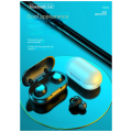 Mini TWS Bluetooth 5.4 Wireless Earbuds with Wireless Charging Case Invisible Mini Bluetooth Earphones Easy Install Easy to Use Black. 