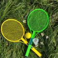 Badminton Rackets Set Parent-child Sport Badminton Racket Toy Tennis Ball Set Outdoor Sports Accessory for Educational Games. 