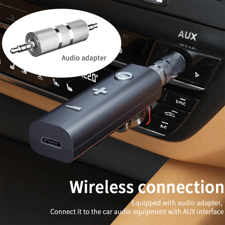 VAORLO%20Bluetooth%205.0%20Receiver%20With%20Mic%20Clip-on%20Wireless%20Music%20Stereo%20Audio%20Adapter%203.5mm%20Aux%20Jack%20Receiver%20For%203.5MM%20Earphone%20-%20Image%205