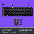 Logitech MK220 Compact Wireless Keyboard and Mouse Combo for Windows, 2.4 GHz Wireless with Unifying USB-Receiver, 24 Month Battery, Compatible with PC, Laptop. 